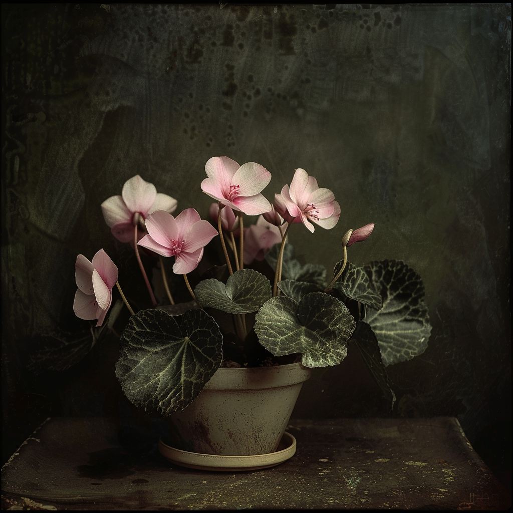 Cyclamen mix barev
