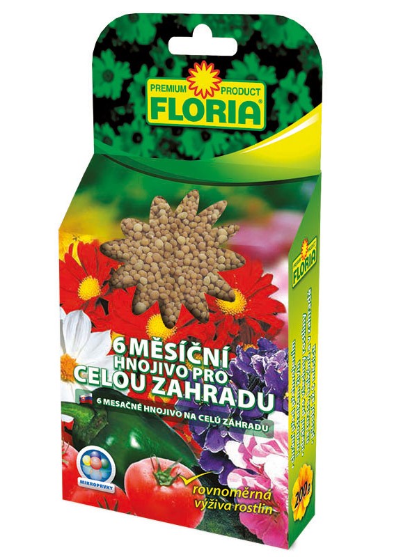 FLORIA 6 měsíční hnojivo pro celou zahradu 200g