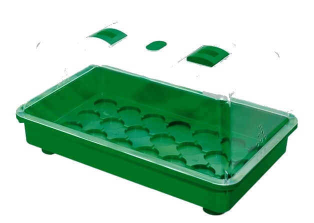 Skleník 38x24x19 s ventilací