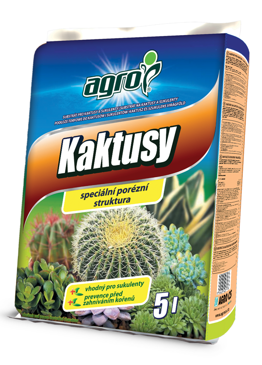 Substrát pro kaktusy a sukulenty 5 l agro