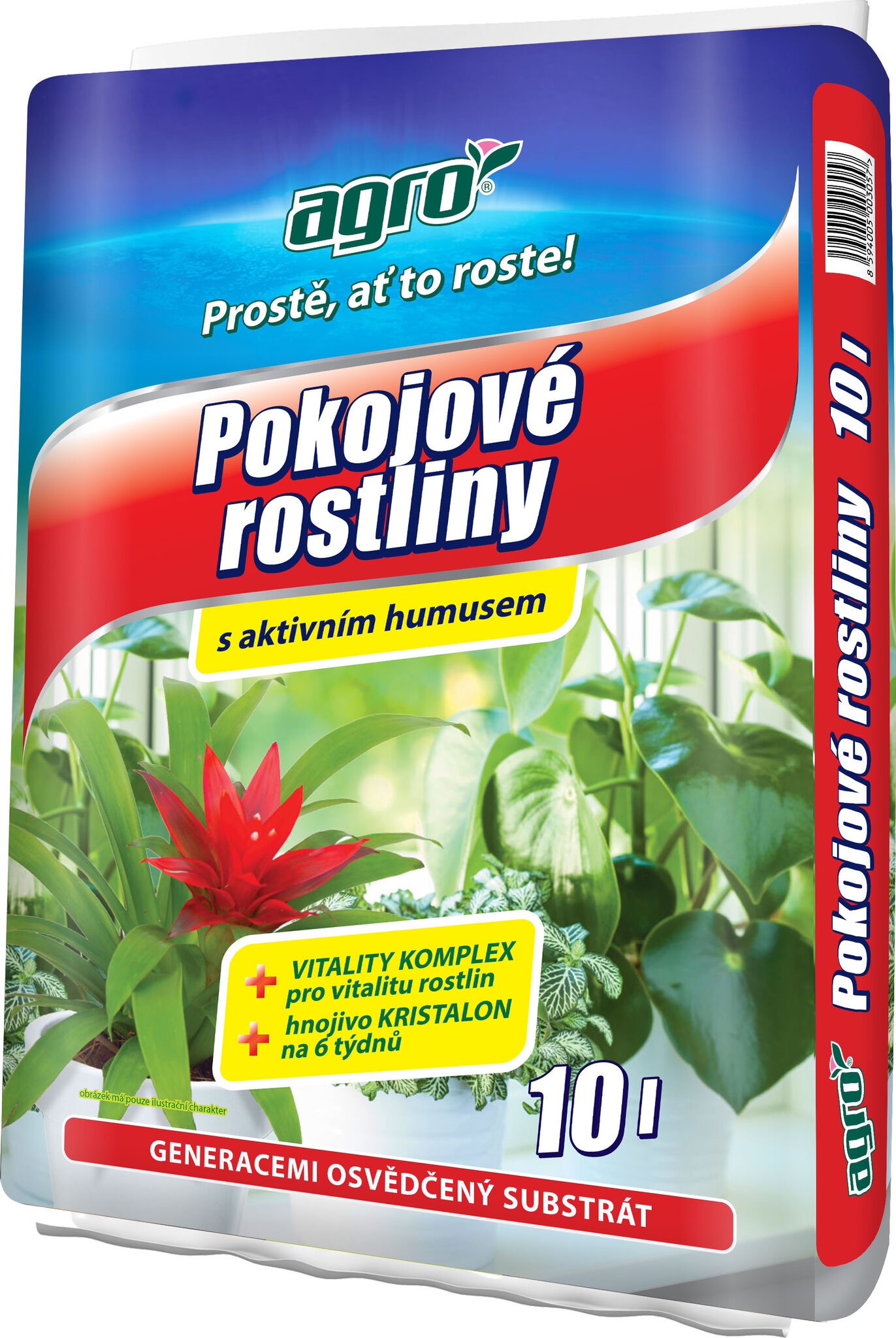 Substrát pro pokojové rostliny Agro 10L